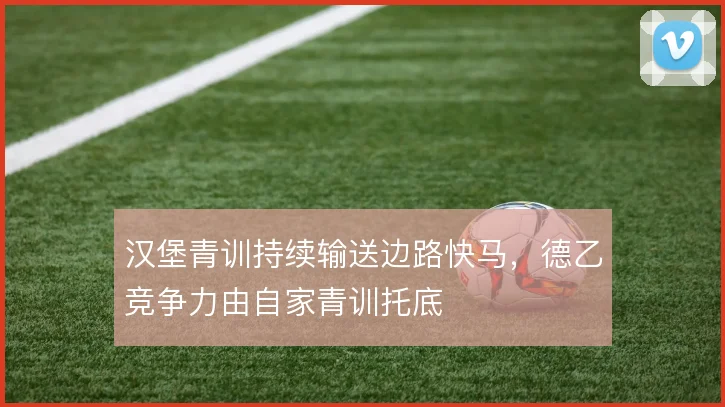 汉堡青训持续输送边路快马，德乙竞争力由自家青训托底